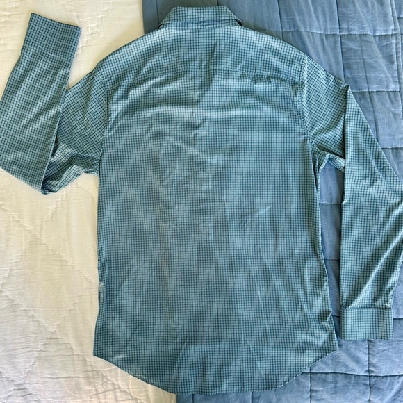 ✨ Bonobos Slim Fit Long Sleeve Shirt 🩵 Grid Check | Size L (Long) - Picture 6 of 12